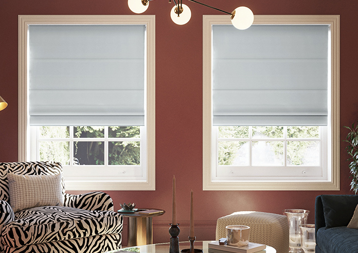 Kyoto Faux Silk, Silver - Twist&Fit Roman Blind - Image 3